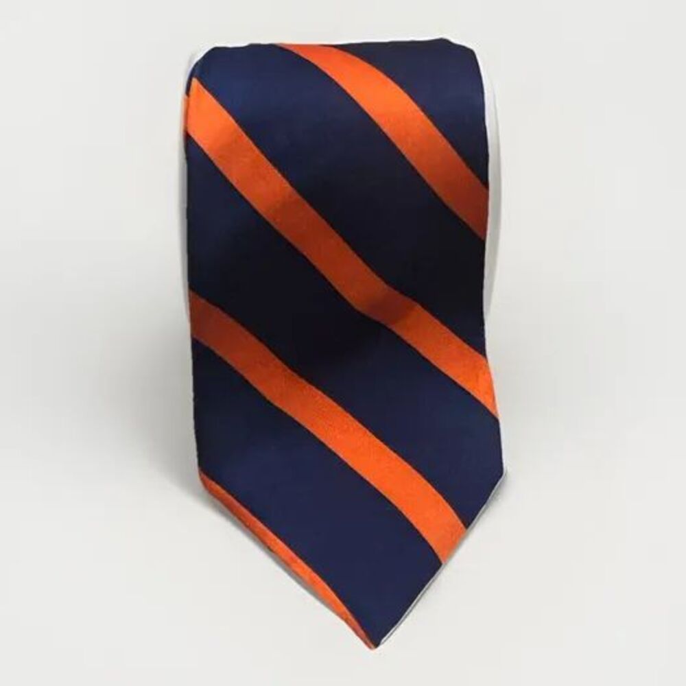 100% Silk Denver Broncos Colored, Eagle Neckwear Tie 4” X 58” Wide
